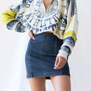 Free People Denim skirt